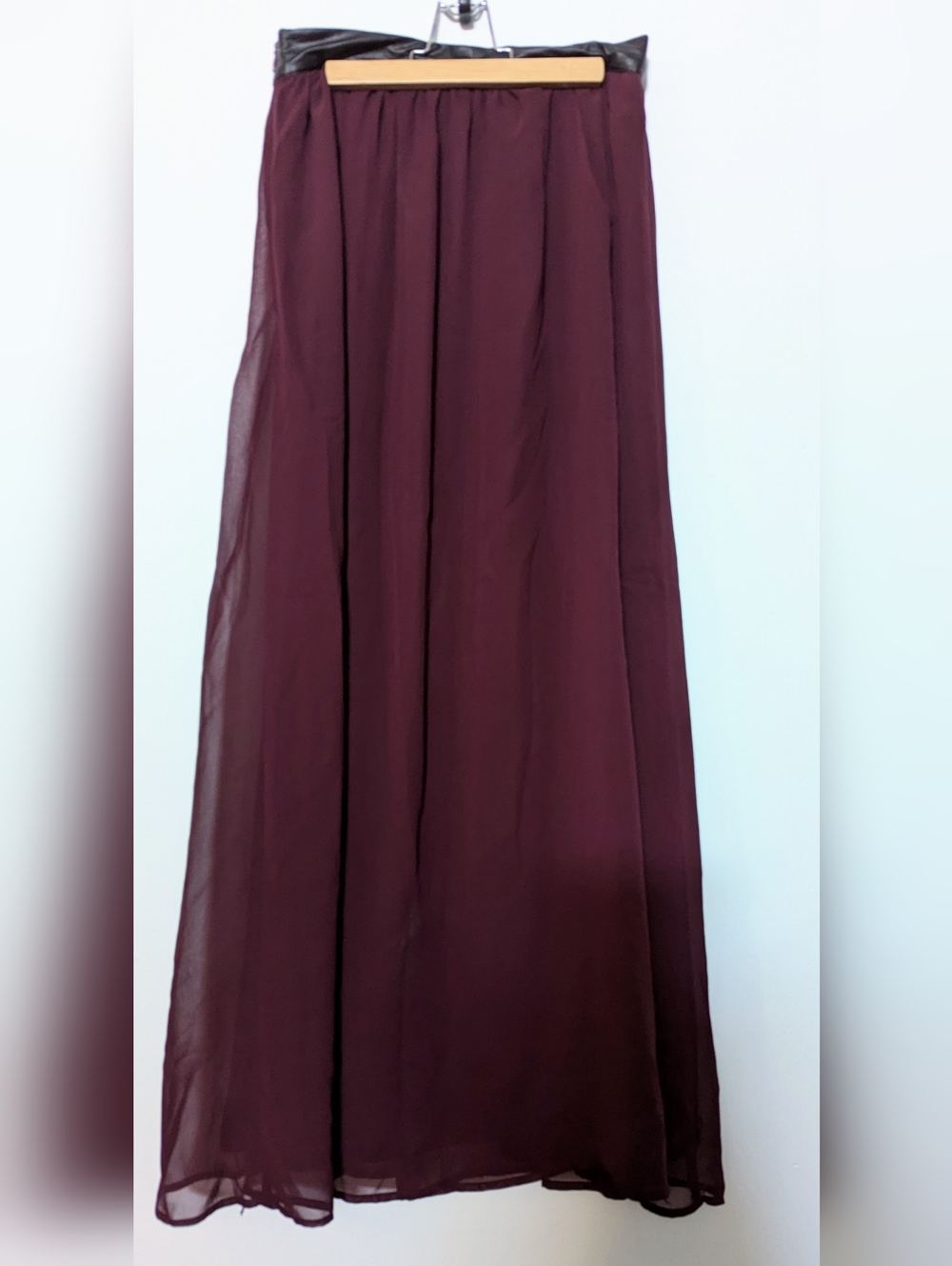 Forever 21 Maxi Skirt in Burgundy